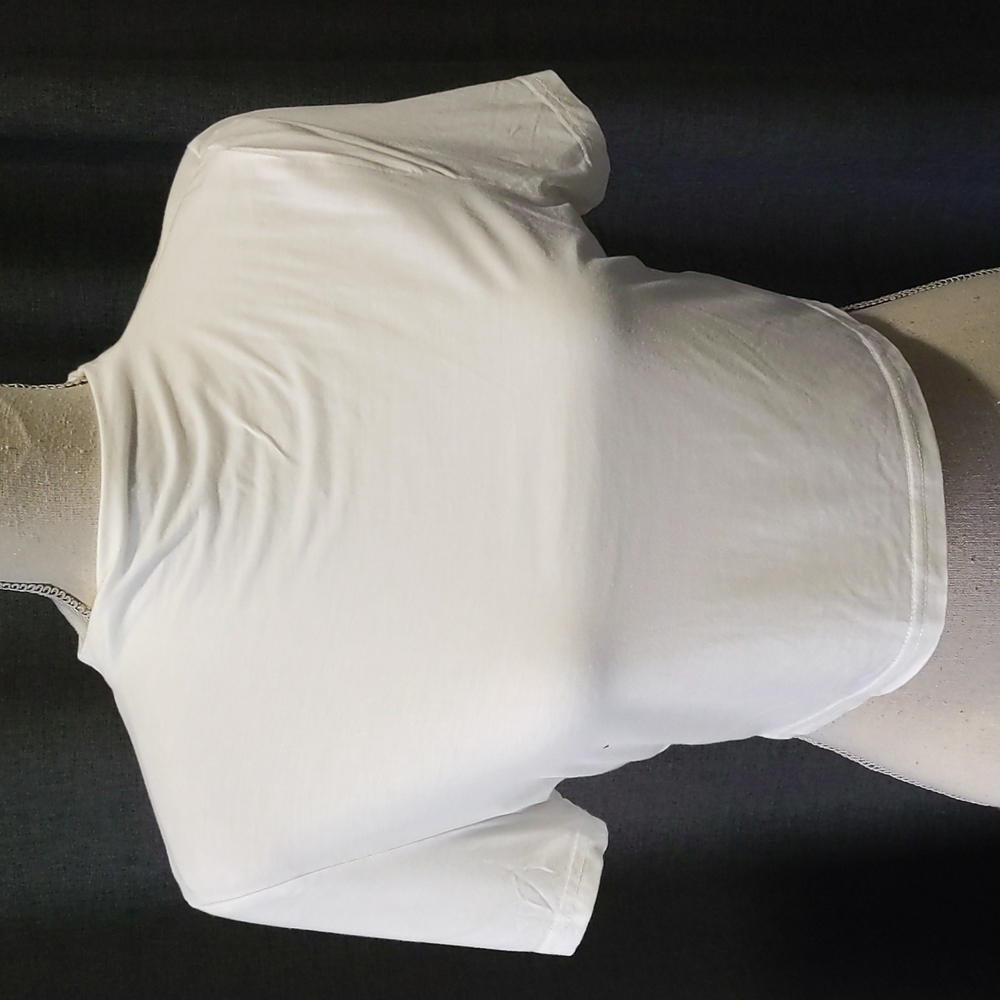 White Mockneck Crop Top Medium